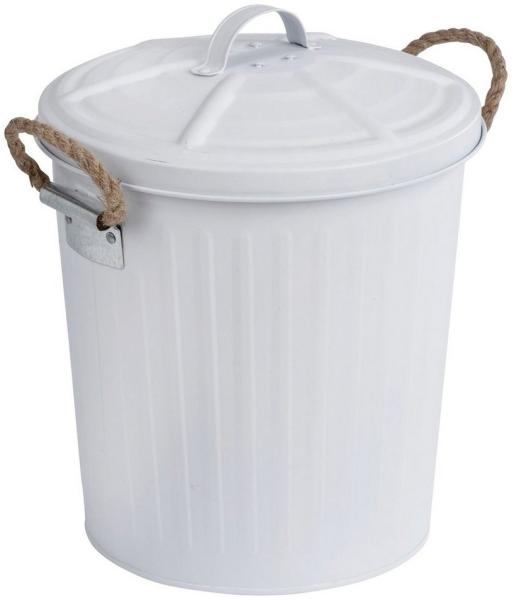 WENKO GARA Kosmetikeimer 6 Liter, Weiß matt