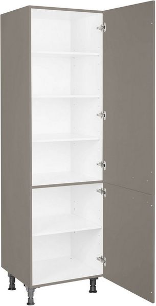 nobilia® Hochschrank "Laser", Ausrichtung wählbar, mit zwei Türen, vormontiert, Breite/Höhe: 60/216,6 cm