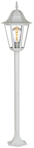 LED Außenstehleuchte, Aluminium, weiß, H 120 cm