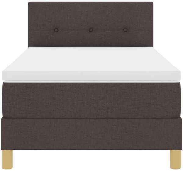 vidaXL Boxspringbett mit Kissen Dunkelbraun 80 x 200 cm Stoff 3338877 Bild 7