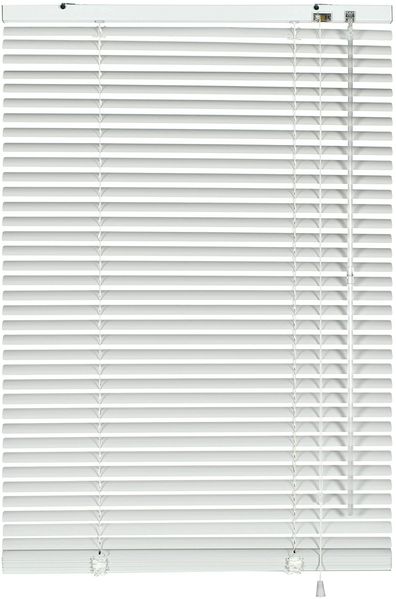 Deco Company Alu-Jalousie ohne Bohren, Zum Klemmen, Inkl. Klemmträgern, Sichtschutz, Lichtschutz, Blendschutz, Aluminium-Jalousie, Weiß, 80x175 cm
