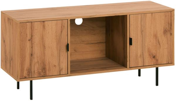 Homestyle4u TV-Board, Holz natur, B/H/T: 120 x 56,2 x 38 cm