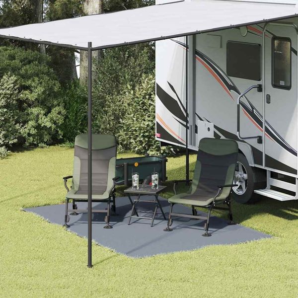 vidaXL Zeltteppich Blau und Grau 300 x 200 cm Polyethylen 42000166