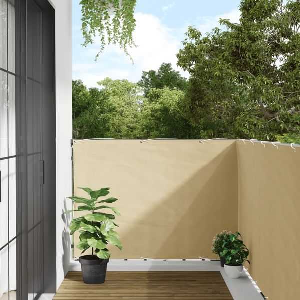 vidaXL Balkon-Sichtschutz Creme 300x120 cm PVC 4005500