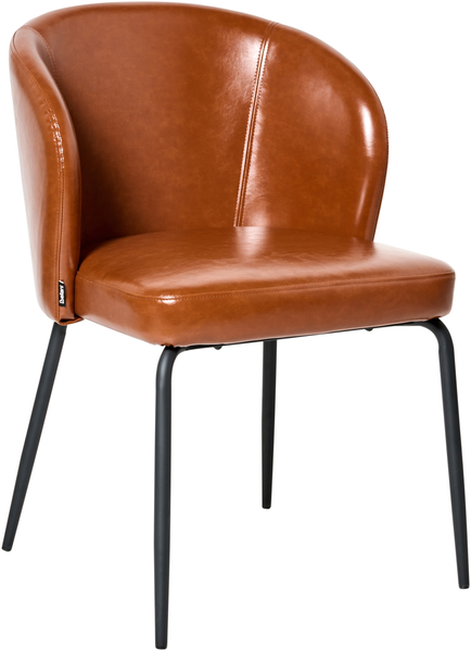 Esszimmerstuhl 2er Set ZANA Kunstleder Goldbraun Bild 4