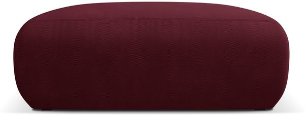 Micadoni Hocker Molino Large Strukturierter Stoff Bordeaux