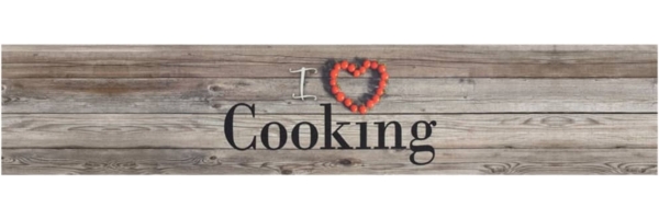 vidaXL Küchenteppich Waschbar Cooking Grau 60x300 cm Samt 136548