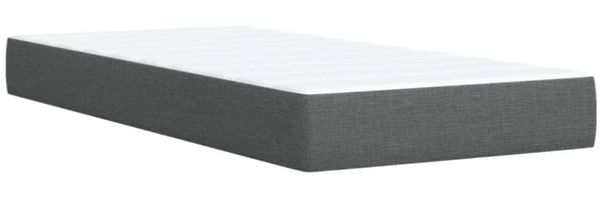 vidaXL Boxspringbett mit Matratze Dunkelgrau 90x200 cm Stoff 3294247 Bild 11