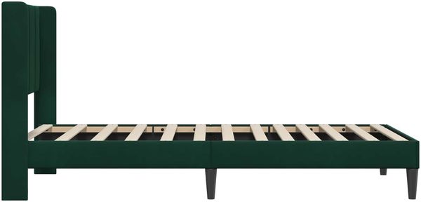 vidaXL Bettrahmen mit Kopfteil Dunkelgrün 90 x 200 cm Samt 42027481 Bild 5