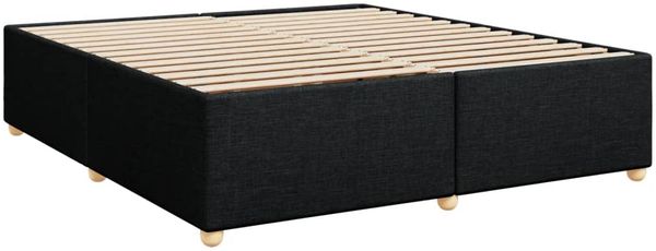 vidaXL Boxspringbett mit Matratze Schwarz 180x200 cm Stoff 3293654 Bild 9