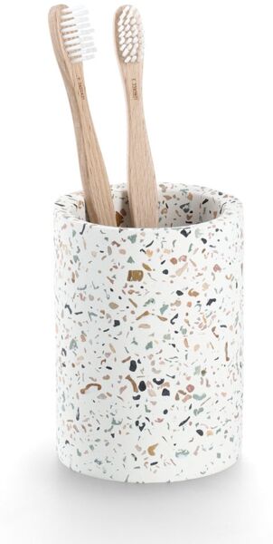 Zahnputzbecher Terrazzo - Zement
