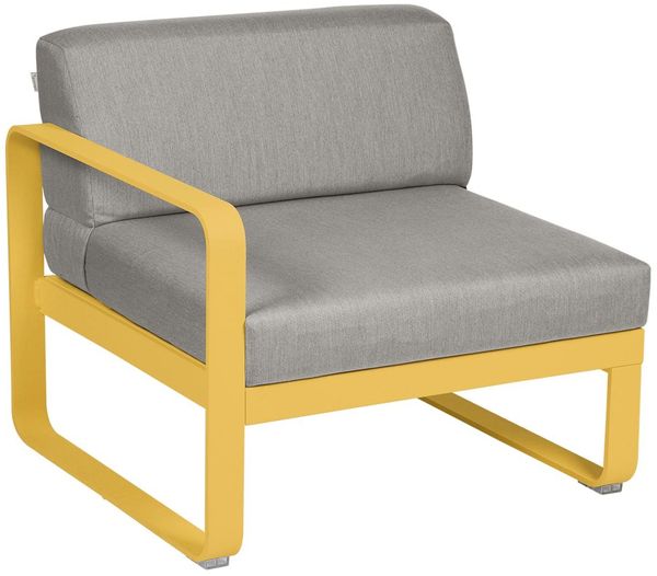 Bellevie Lounge 1-Sitzer Modul C6 Honig B8 Taupegrau Links