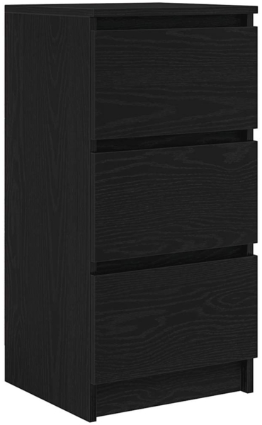 vidaXL Sideboard Schwarz Eichen-Optik 37,5x35x76 cm Holzwerkstoff 861725
