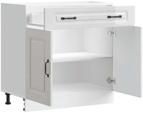 vidaXL Küchenunterschrank Kalmar Hochglanz-Weiß Holzwerkstoff 853499 Bild 5