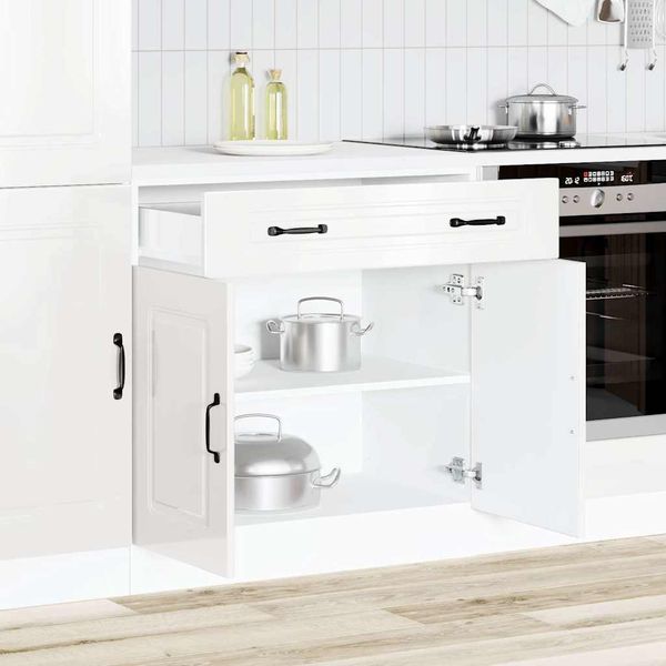 vidaXL Küchenunterschrank Kalmar Hochglanz-Weiß Holzwerkstoff 853499