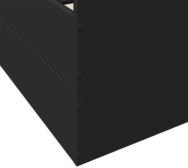 vidaXL Bettgestell mit Schubladen Schwarz 75x190 cm Holzwerkstoff 3280350 Bild 8