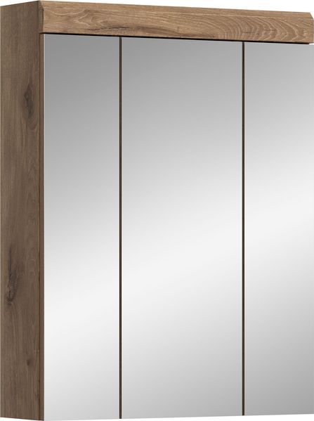 Xonox Wave Spiegelschrank(B/H/T 60x79x18 cm) in Nox Oak Nachbildung