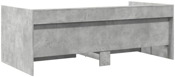 vidaXL Tagesbett mit Schubladen ohne Matratze Betongrau 75x190 cm 3280863 Bild 6