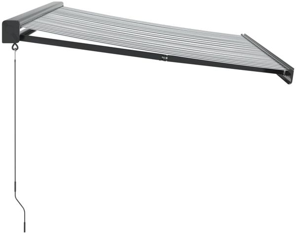 vidaXL Markise Einziehbar Anthrazit & Weiß 3,5x2,5 m Stoff & Aluminium 3216129 Bild 4