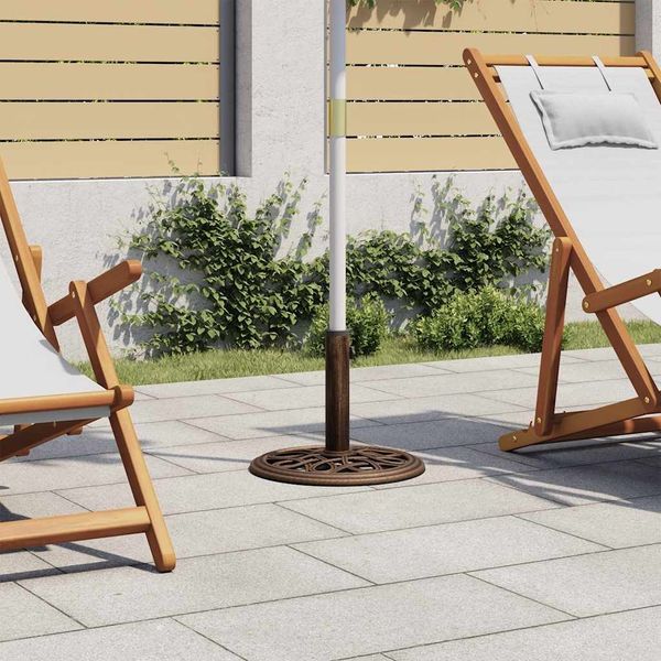 vidaXL Sonnenschirmständer Bronzen 40x40x32 cm Gusseisen 317767