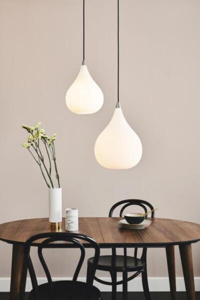 Halo Design No. 405821 LED Pendelleuchte DROPS, opal-alu gebürstet Ø 38 Bild 4