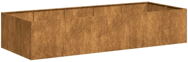 vidaXL Pflanzkübel Rostig 200x80x40 cm Wetterfester Stahl 860758