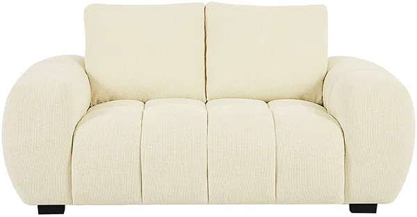 Vente-unique - BERENIA Couchgarnitur Stoff Beige - B 105 cm x H 81 cm x L 168 cm196 cm Bild 4
