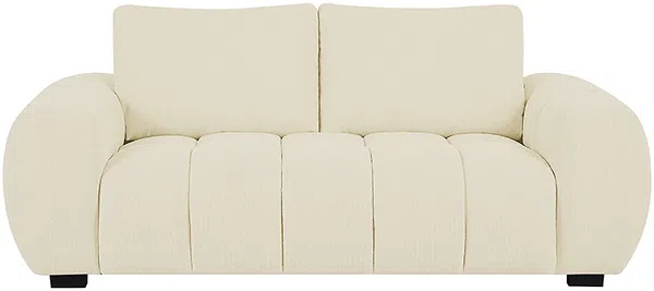 Vente-unique - BERENIA Couchgarnitur Stoff Beige - B 105 cm x H 81 cm x L 168 cm196 cm Bild 5