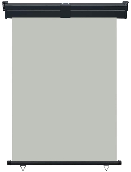 vidaXL Balkon-Seitenmarkise 125x250 cm Grau 48422