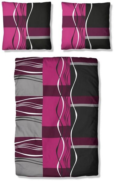 my home Bettwäsche Kelian, Polycotton recycelt, 3 teilig, in verschiedenen Qualitäten, gemusterte Bettwäsche