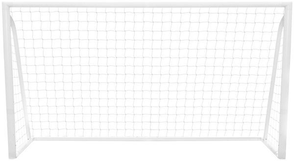 Monster Shop Fußballtor mit Tragetasche und Torwand, PVC Rahmen weiß, 360x180 cm