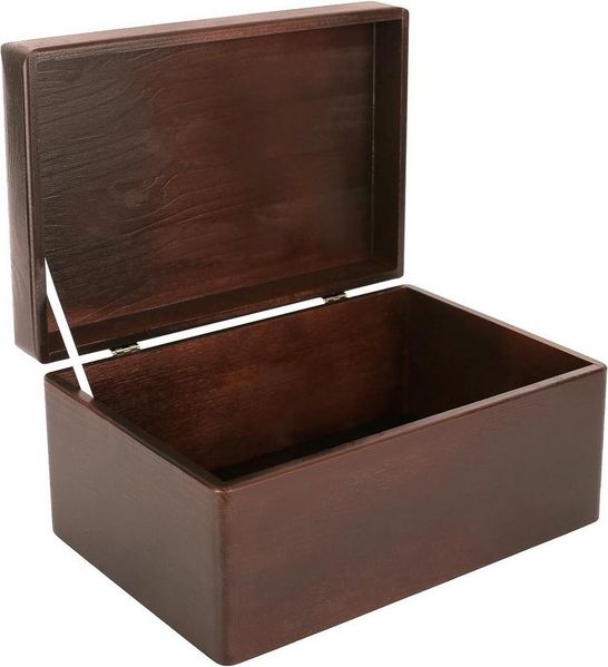 Creative Deco Holzkiste mit Deckel Groß Erinnerungsbox Baby Holzbox 30 x 20 x 14 cm, mit Scharnieren