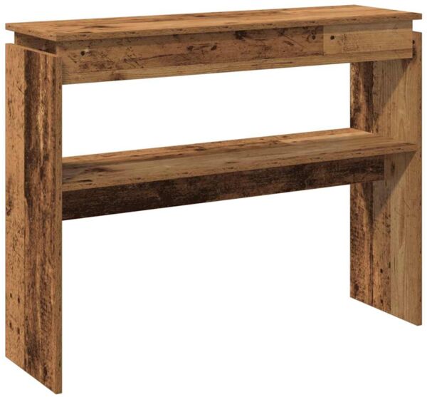 Konsolentisch, Beistelltisch, Konsole Altholz-Optik 102x30x80 cm Holzwerkstoff