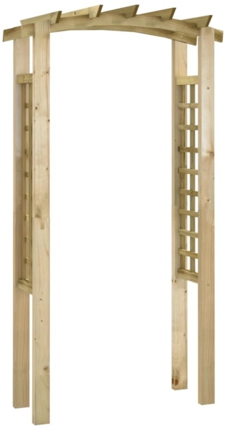 vidaXL Rosenbogen 110x60x210 cm Massivholz Kiefer Imprägniert 318560