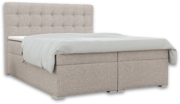 Deine Möbel 24 Boxspringbett CLAUDIA Boxbett Komplettbett inkl. Bonellfederkernmatratzen H3 (Taschenfederkernmatratzen 7 Zonen H4 optional Grau Hellgrau Schwarz Anthrazit Beige Samt Velour, 3-St, Polsterbett Ehebett Bett mit Topper und Bettkästen, Matr...