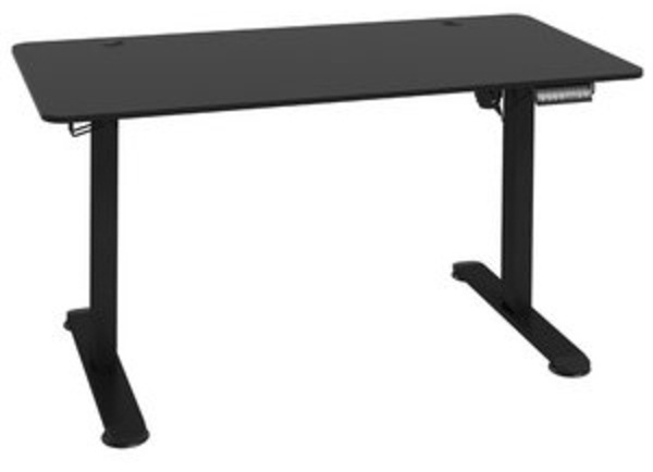 Vinsetto Schreibtisch Höhenverstellbares Stehpult mit 2 Haken, elektrisch (Laptoptisch, 1-St, Computertisch), für Wohnzimmer, Arbeitszimmer, Schwarz Bild 6