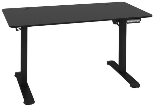 Vinsetto Schreibtisch Höhenverstellbares Stehpult mit 2 Haken, elektrisch (Laptoptisch, 1-St, Computertisch), für Wohnzimmer, Arbeitszimmer, Schwarz Bild 4