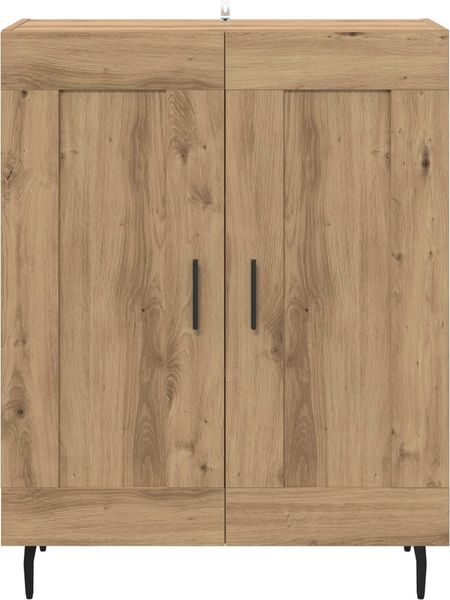 vidaXL Sideboard Artisan-Eiche 69,5 x 34 x 90 cm Verbundholz und Eisen 881607 Bild 6