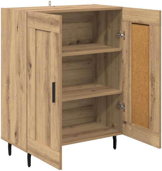 vidaXL Sideboard Artisan-Eiche 69,5 x 34 x 90 cm Verbundholz und Eisen 881607 Bild 5