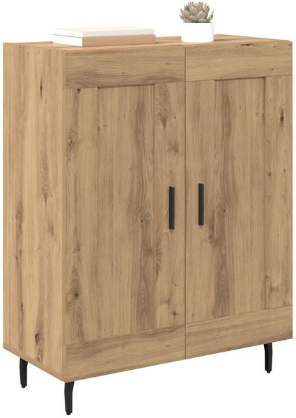 vidaXL Sideboard Artisan-Eiche 69,5 x 34 x 90 cm Verbundholz und Eisen 881607 Bild 3
