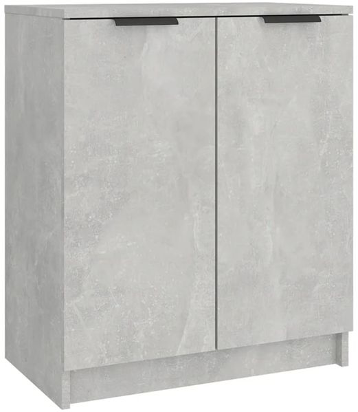 Schuhschrank, Schuhkipper für Flur, skandinavisch Betongrau 59x35x70 cm Holzwerkstoff