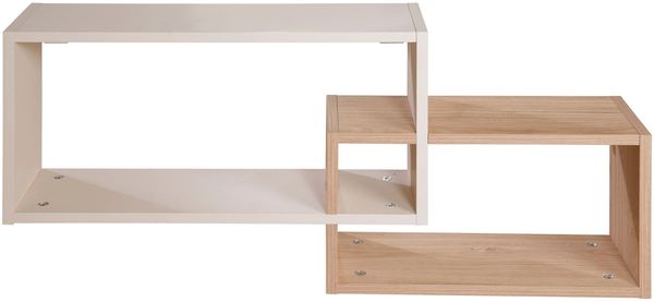 roba Wandregal - 2 offene Fächer - HxBxT: 40,5 x 91 x 18 cm - Cashmere