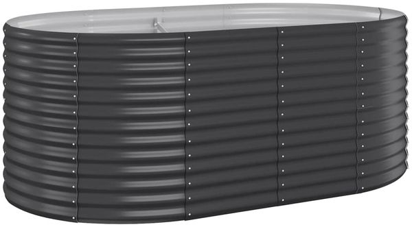 vidaXL Hochbeet Verzinkter Stahl 175x100x68 cm Anthrazit 319061 Bild 2