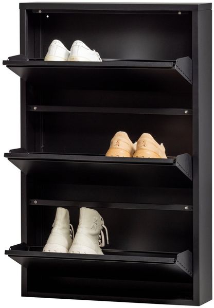 Schuhschrank Sabine aus Metall, Schwarz Bild 6