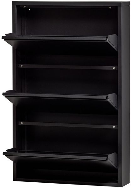 Schuhschrank Sabine aus Metall, Schwarz Bild 5