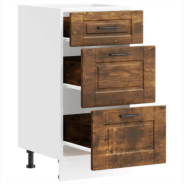 vidaXL Küchenunterschrank Porto Räuchereiche Holzwerkstoff 854225 Bild 5