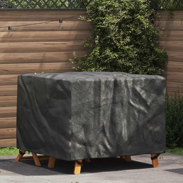 vidaXL Möbelbezug Uni Schwarz 113 x 113 x 73 cm 210D 4105708