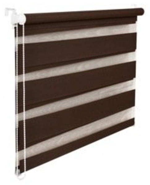 Massanfertigung Doppelrollo Fensterrollo Sichtschutzrollo bis 200 cm Breite und 200 cm Länge weiss l Bild 3