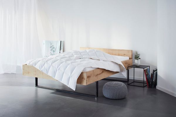 OTTO home Daunenbettdecke Kyam, NEUHEIT! Bettdecke für Sommer oder Winter, Füllung: 90% Daunen, 10% Federn, Bezug: 100% Baumwolle, Bettdecke 135x200, 155x220 cm und weiteren Größen erhältlich