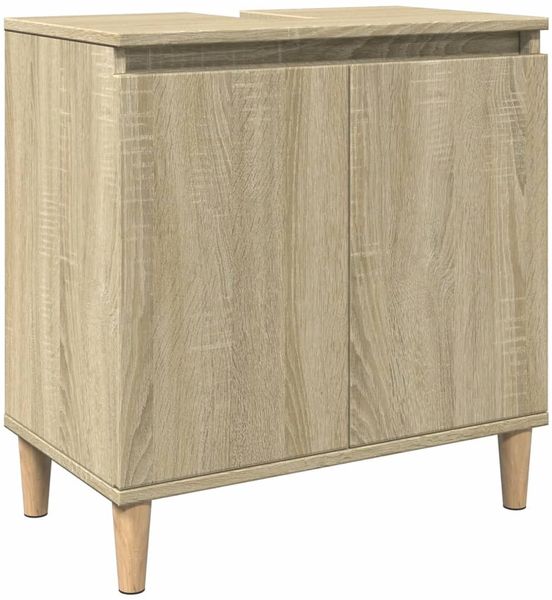 vidaXL 3-tlg. Badmöbel-Set Sonoma-Eiche Holzwerkstoff 3307670 Bild 8